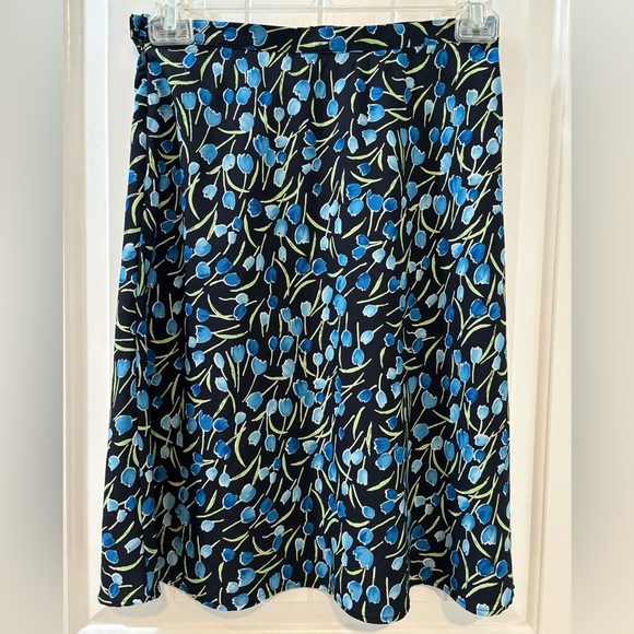 Dressbarn Tulip Floral Midi Skirt Size 6 Soft Girl Y2K Dainty Summer Spring - Picture 1 of 4